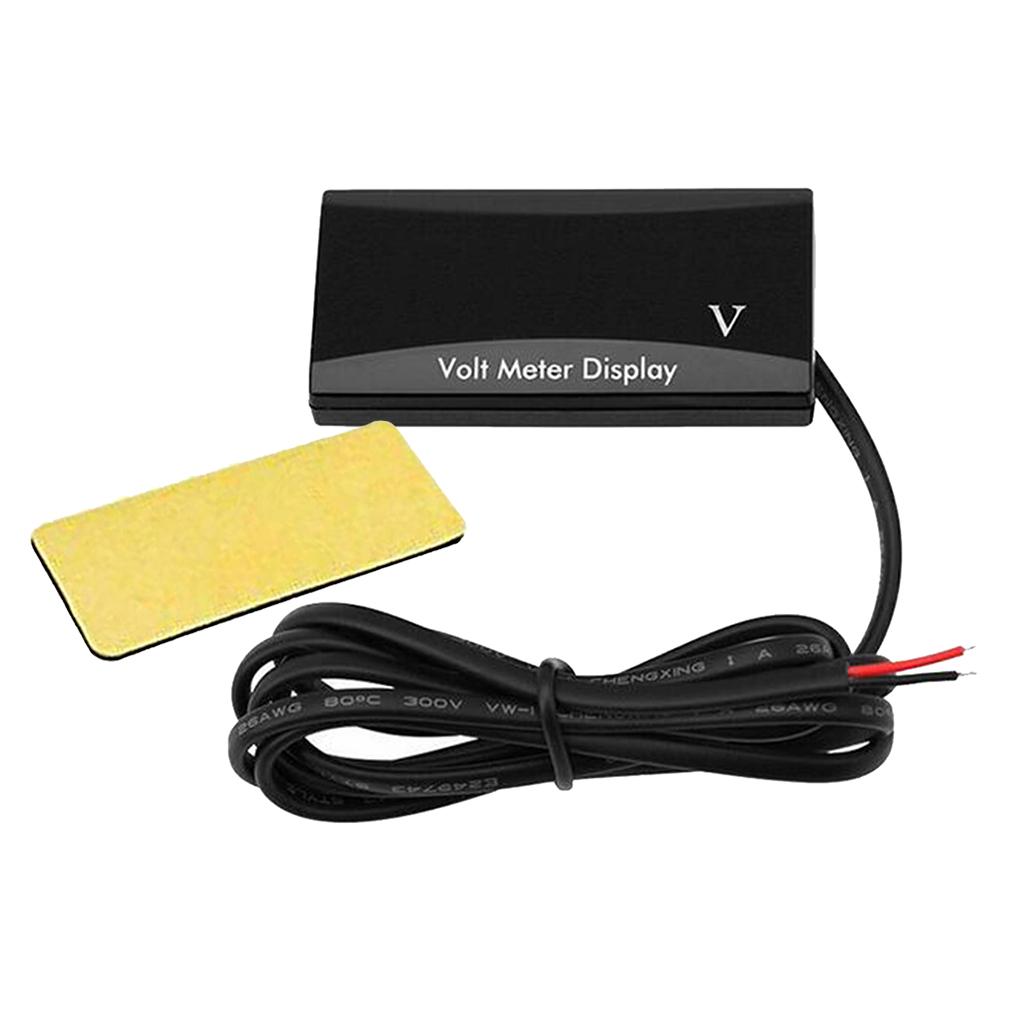 DC 12V LED Panel Digital Voltage Volt Meter Display Voltmeter For Motorcycle Car