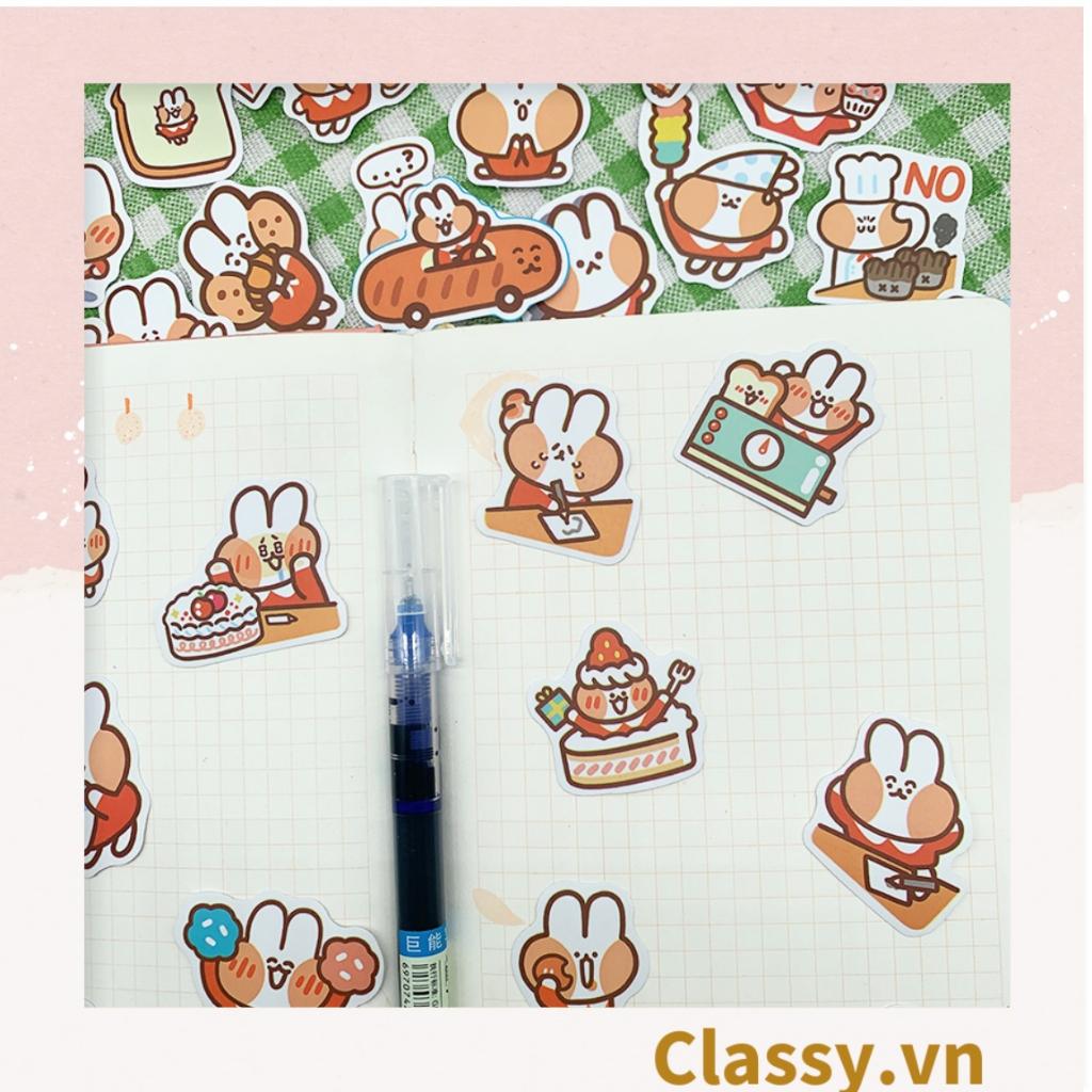 Sticker trang trí mix ngẫu nhiên, dán laptop, điện thoại, sổ, bình nước nhiều họa tiết hoạt hình Classy PK1559