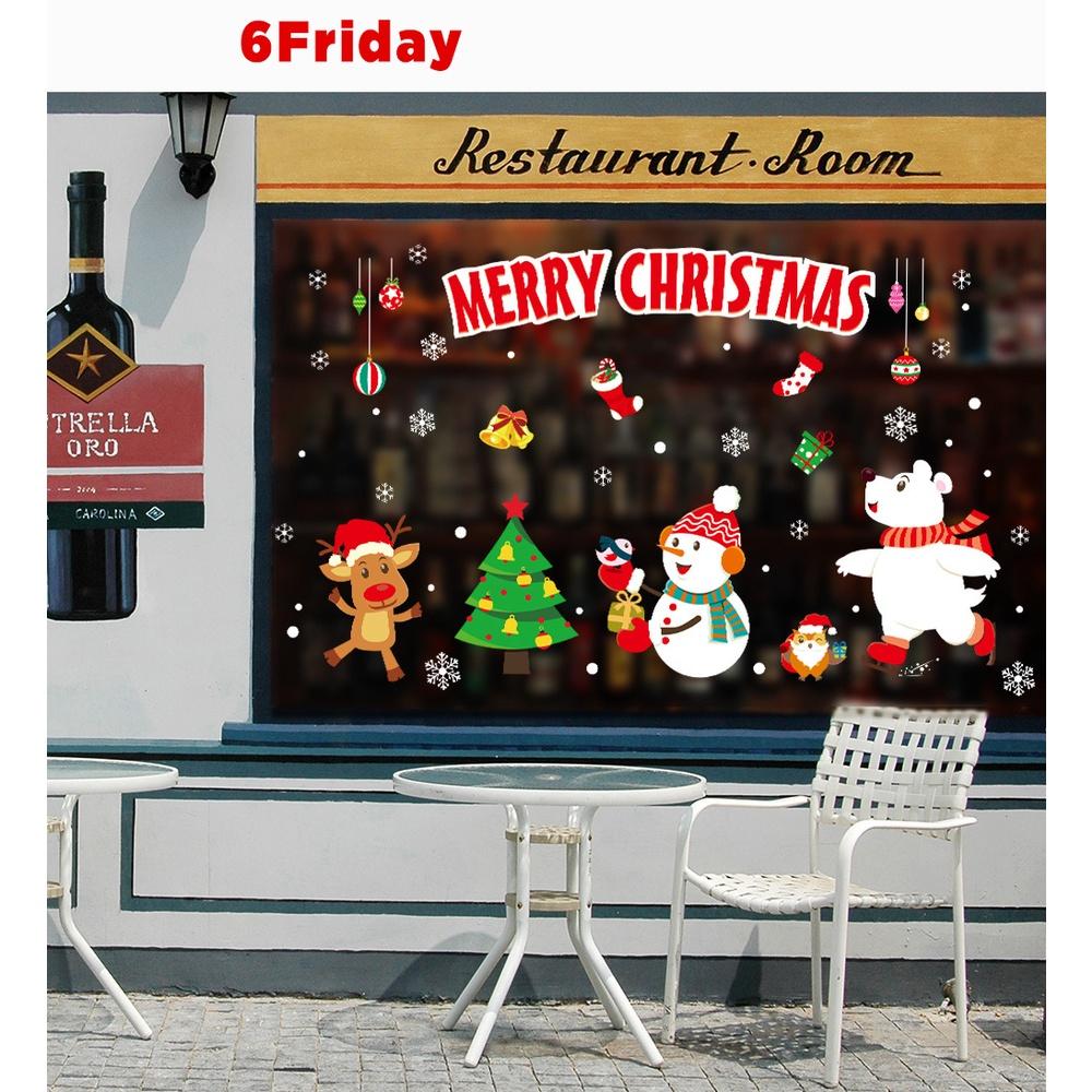 Decal noel trang trí giáng sinh khổ vừa