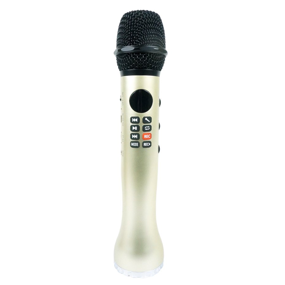 Micro Karaoke Bluetooth Âm Thanh Hay Cao Cấp Ghi Âm PKCB167 Luxury Golden - Hàng Chính Hãng