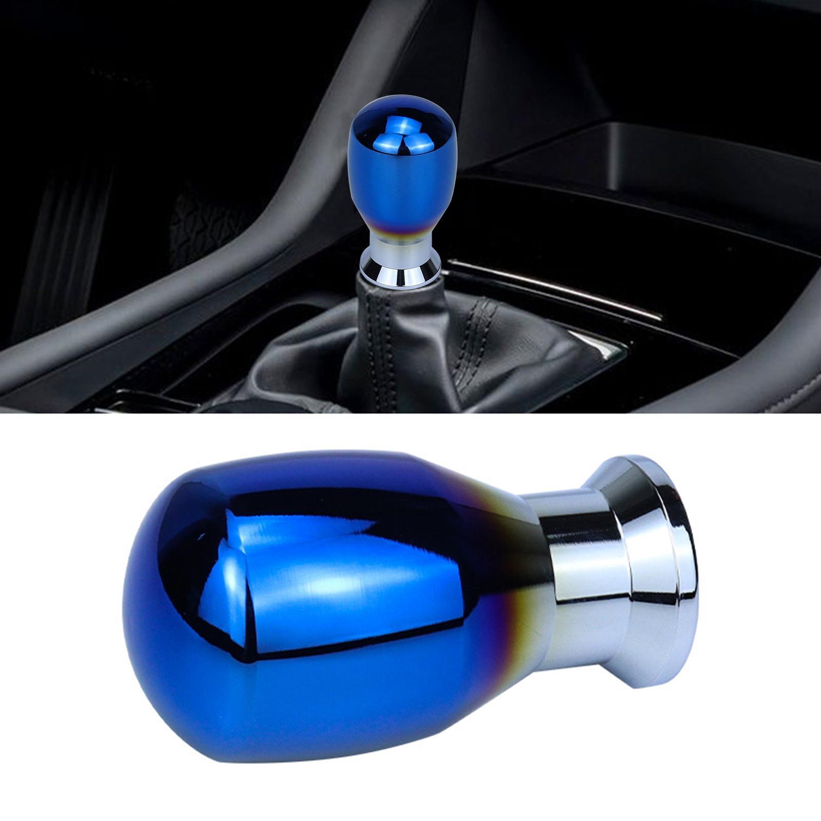 Aluminum Alloy Gear Knob with 3 Threaded Adapters Replacement Car Interior Accessories Universal for Most Manual Vehicles