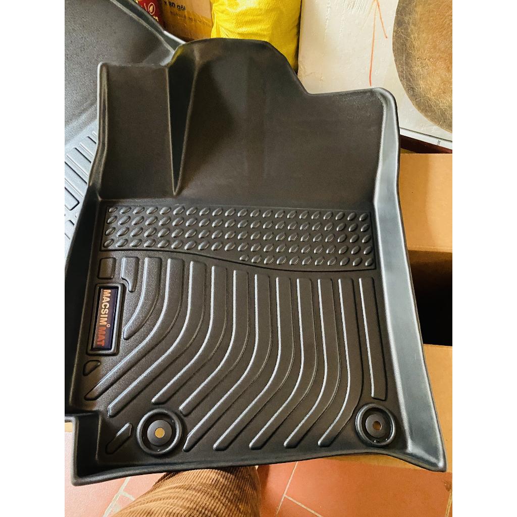 Thảm lót sàn xe ô tô Hyundai Kona 2018 - 2022 Nhãn hiệu Macsim chất liệu nhựa TPE màu đen hàng loại 2