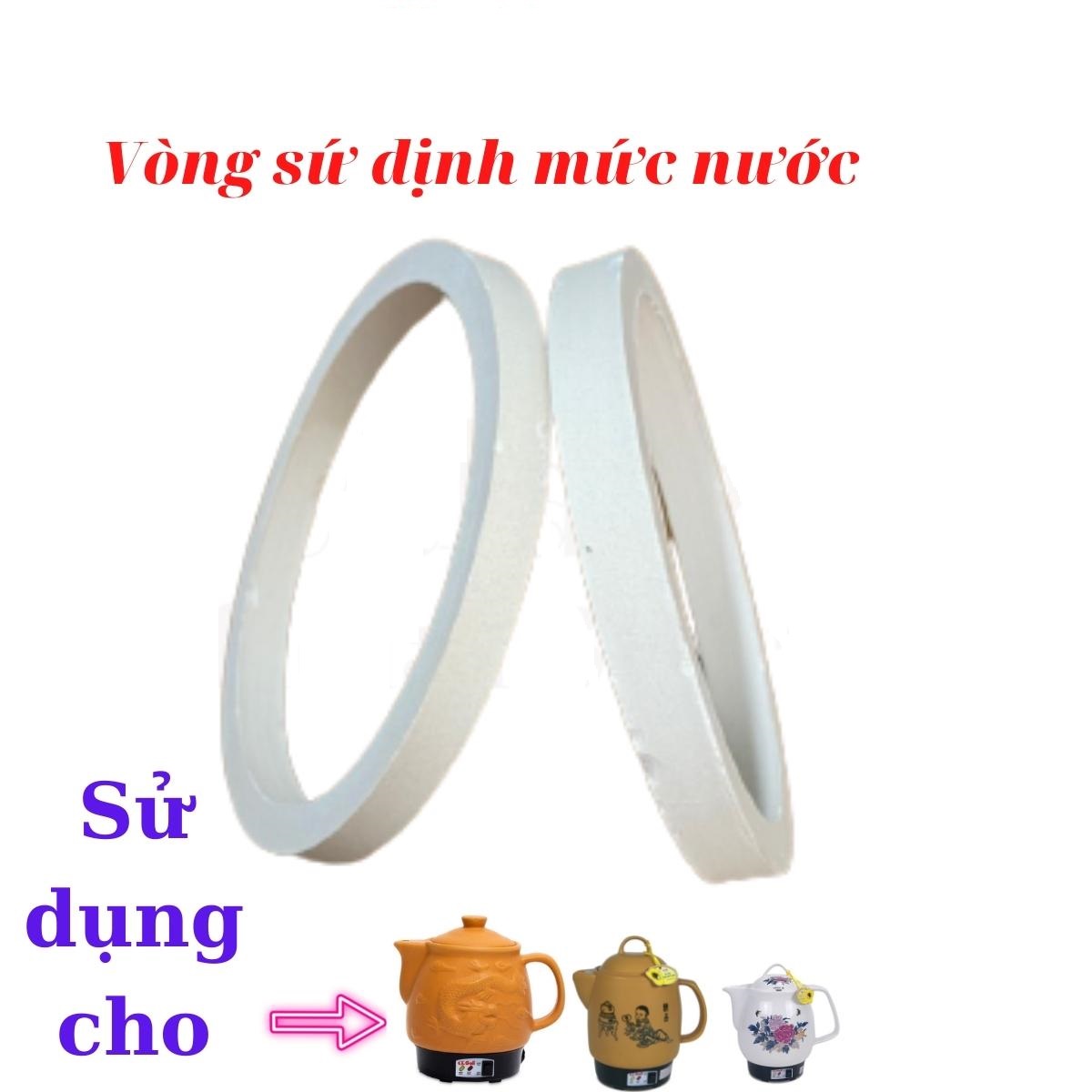 Combo 2 Vòng Sứ Cô Đặc Dùng Cho Tất Cả Ấm Sắc Thuốc Có Trên Thị Trường - Hàng Chính Hãng
