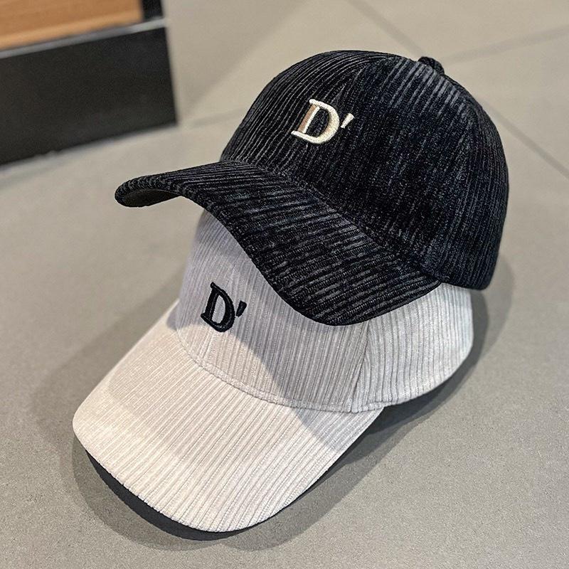 Mũ Lưỡi Trai Nón Kết Nhung Kaki Cao Cấp Thêu Chữ D 411 Phong Cách Ulzzang Form Unisex Nam Nữ