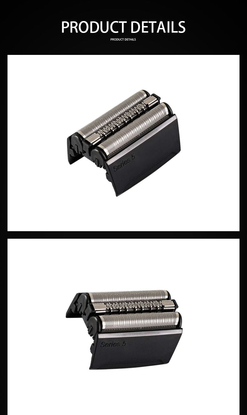 Đầu máy cạo râu điện 52B 52S thay thế cho Braun Series 5 5020, 5020S,5030, 5030S, 5040, 5040S, 5050, 5050CC, 5070, 5070C...