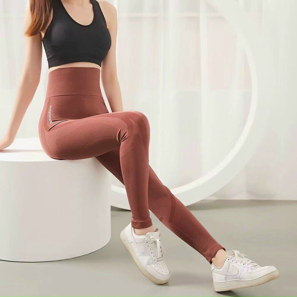 Quần Legging Tập Thể Thao, Gym, Chạy Bộ Nữ - Quần Legging Cạp Cao Chất Thun Co Dãn 4 Chiều Tôn Dáng FreeSize Dưới 62kg