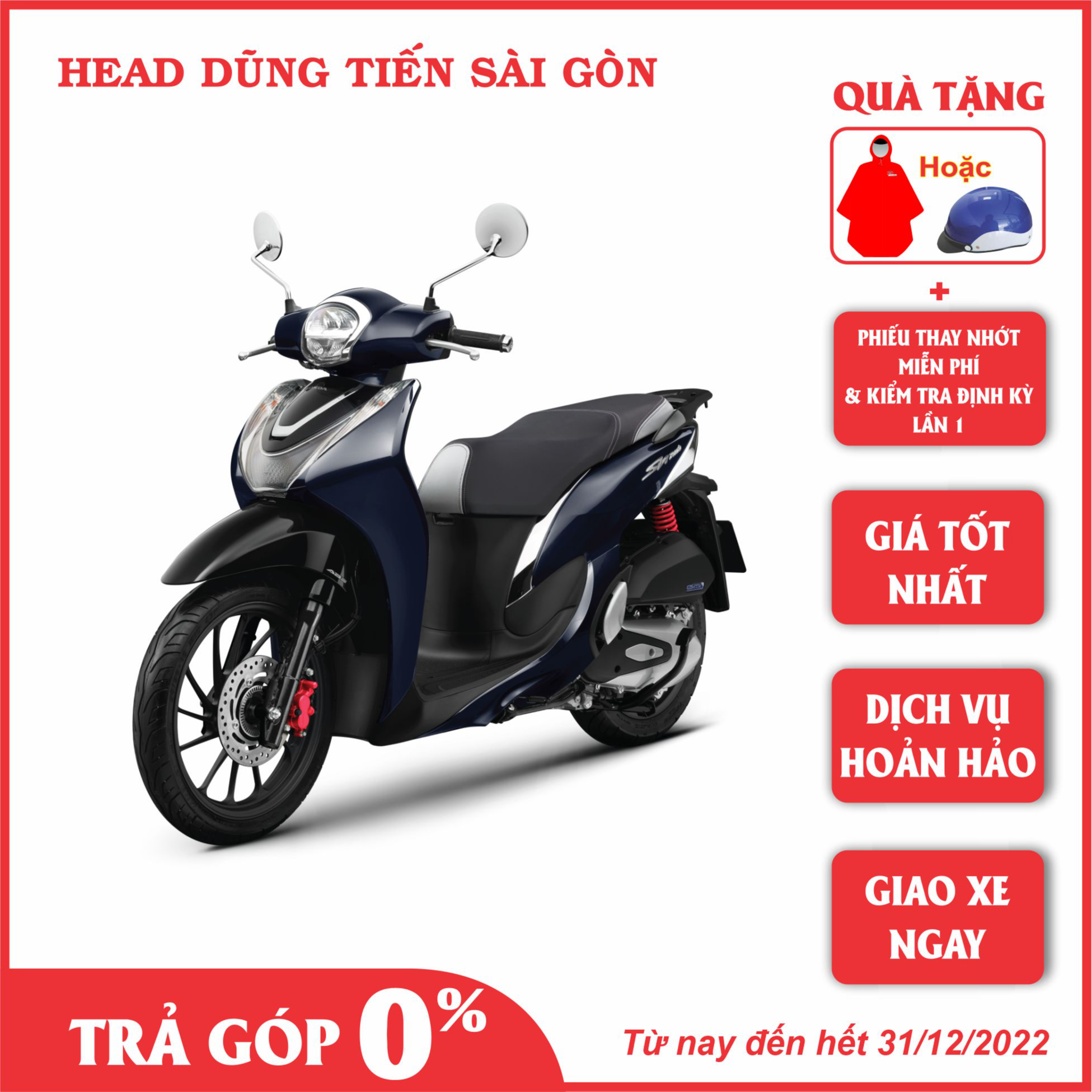 Xe Máy Honda SH Mode Cao Cấp ABS 2022- Xanh Đen