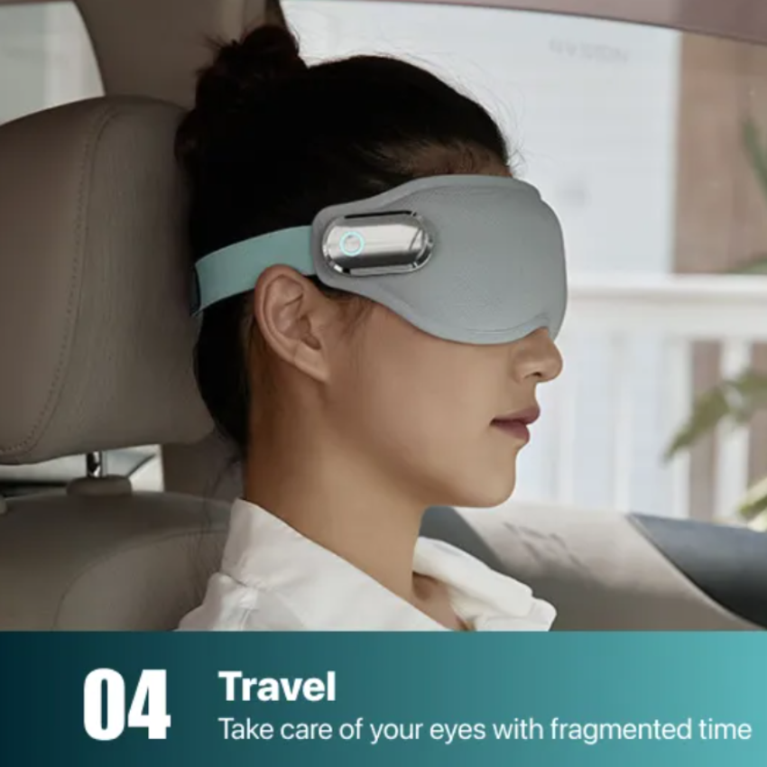Máy massage mắt nóng và lạnh công nghệ 3Dsuit và VibWave Philips PPM3101E - Hàng Nhập Khẩu