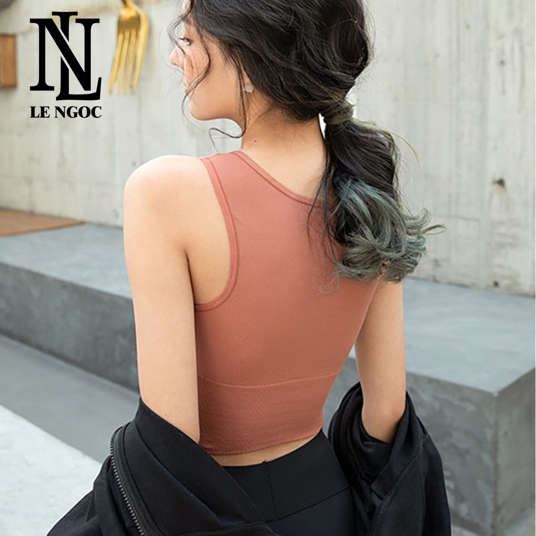 Hình ảnh Áo Bra thể thao thiết kế dáng croptop tôn vòng eo cá tính dành cho nữ- 3682- Lê Ngọc Fashion