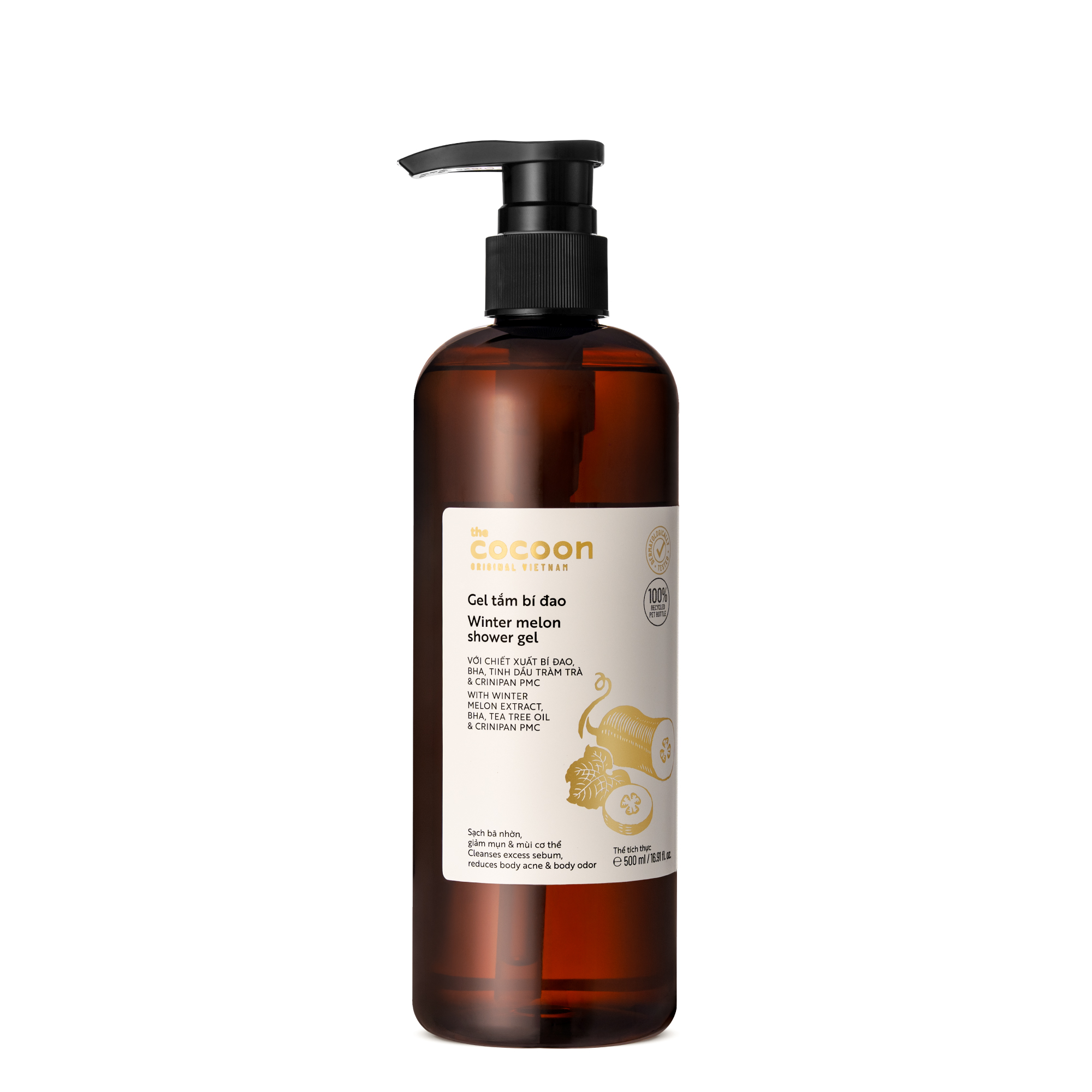 Gel tắm bí đao cải tiến Cocoon 500ml