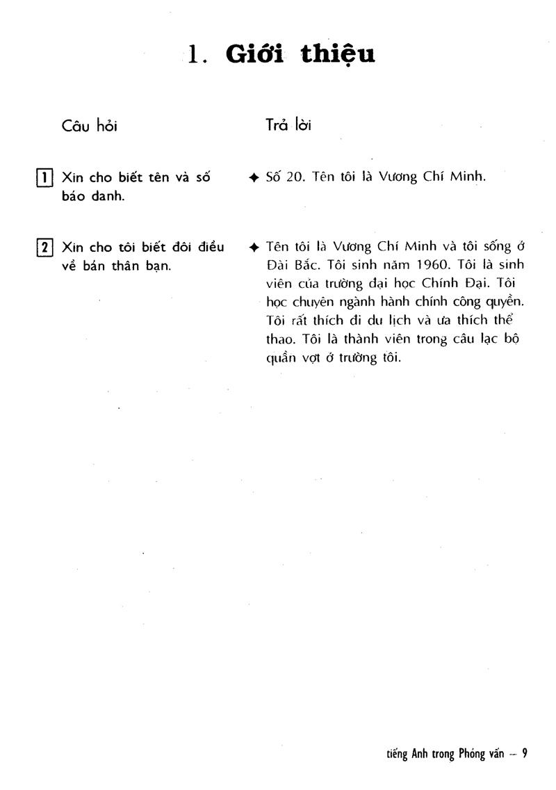 Tiếng Anh Trong Phỏng Vấn - Kèm CD