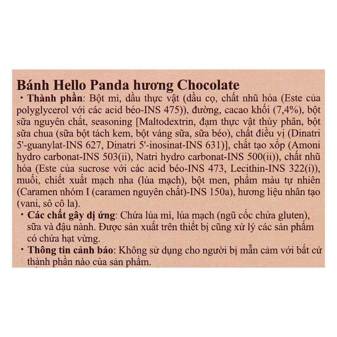 Lốc 10 Bánh Hello Meiji Panda sôcôla 43gr