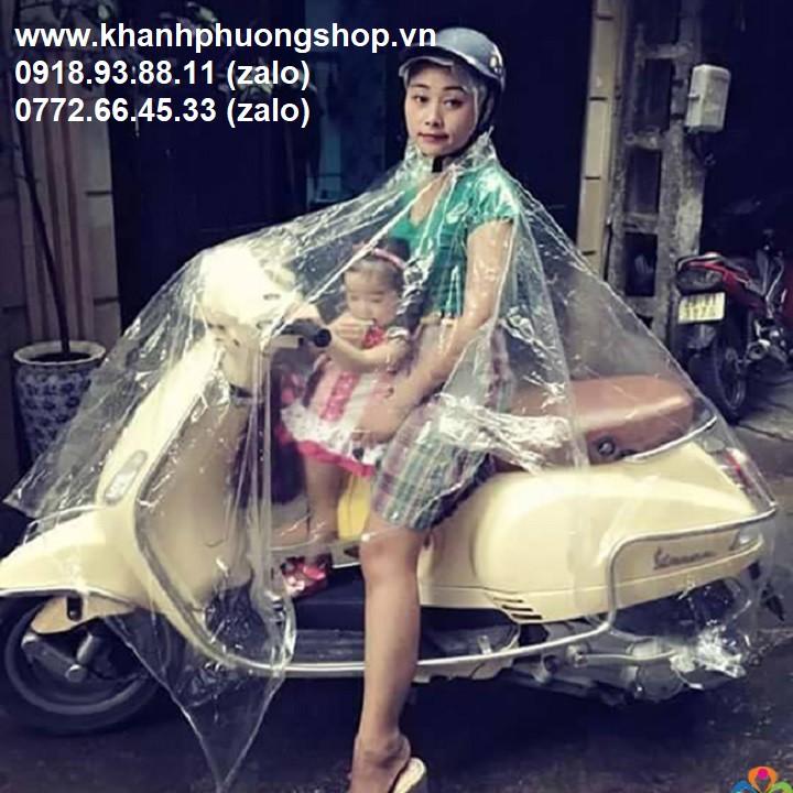 Áo mưa nhựa vi sinh trong suốt - áo mưa nhựa trong suốt