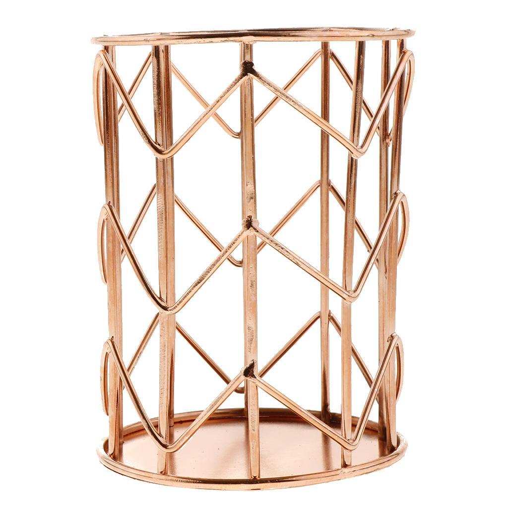 European Wire Pencil Holder School Office Golden