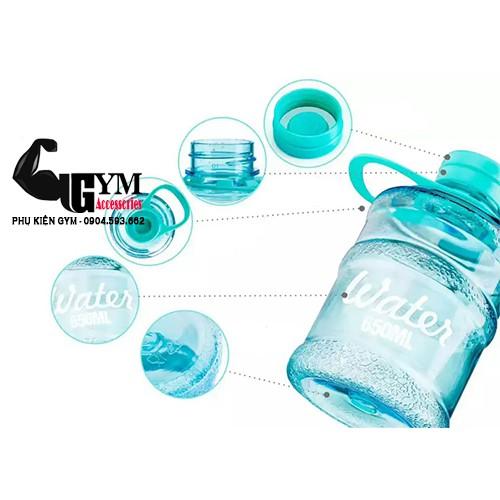 Bình nước bình đựng nước 650ml có quai xách tiện lợi