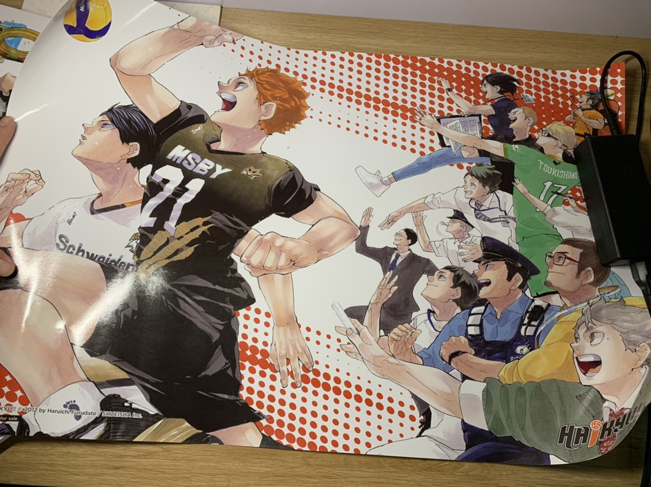 Haikyu Chàng khổng lồ tí hon - tập 45 (combo 2 card + poster)