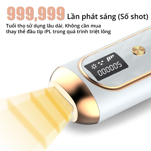 Máy triệt lông tại nhà công nghệ IPL, bóng đèn thạch Anh 100%, công nghệ Mỹ LUX HAIR