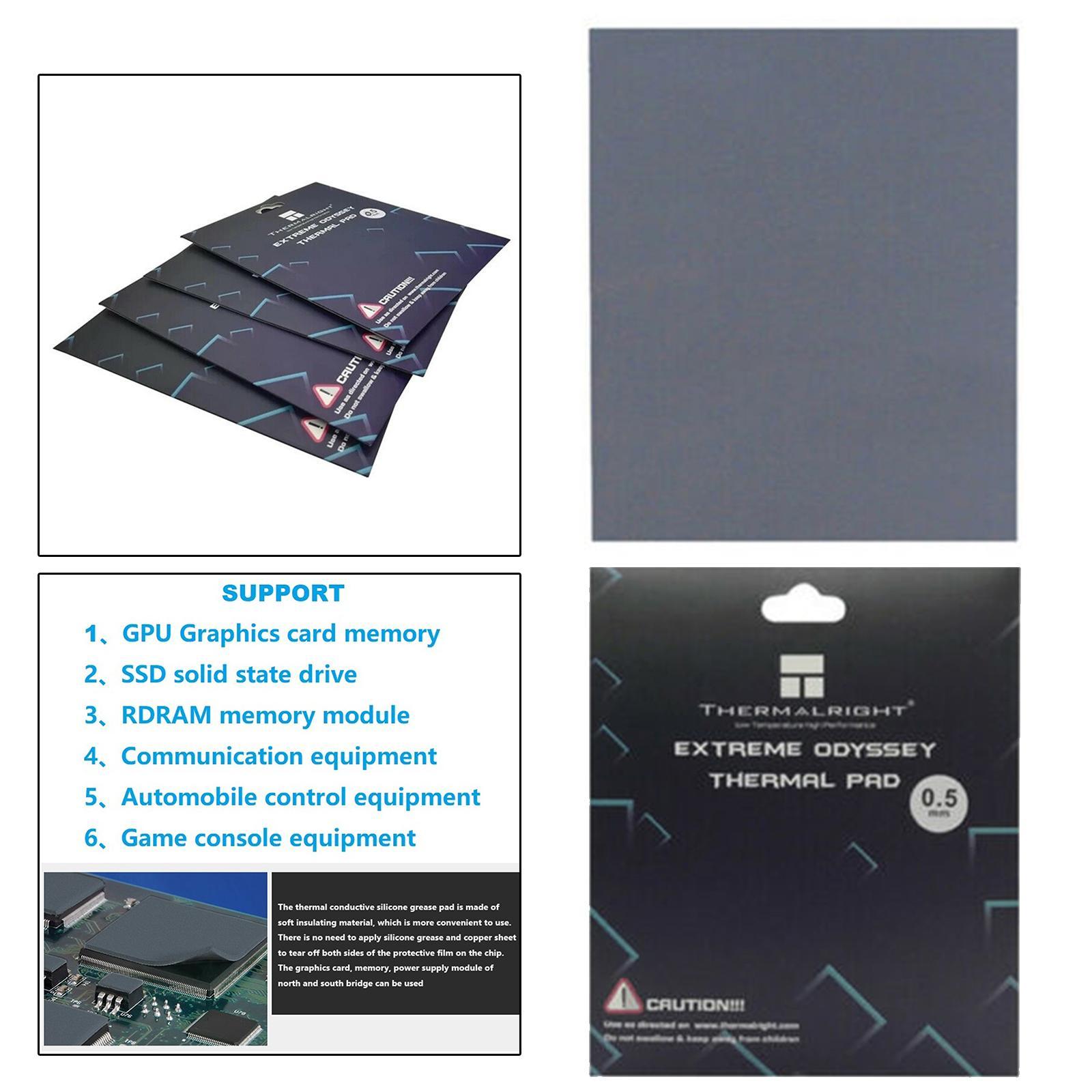 Thermal Pad Non Conductive Heat Resistance Simple for PC Laptop