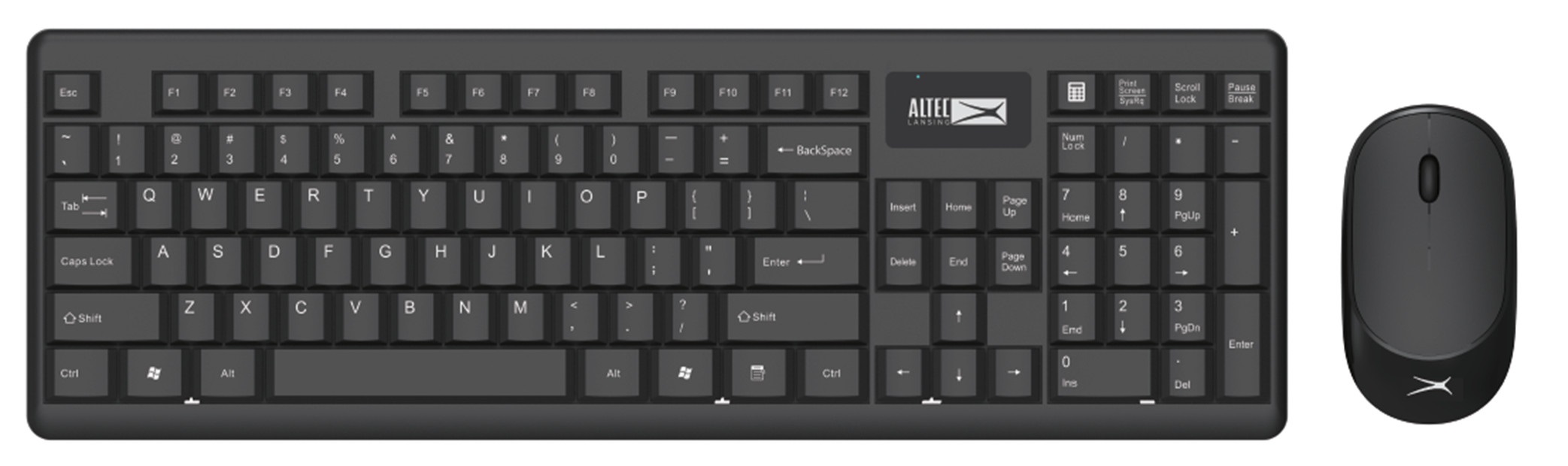 COMBO BÀN PHÍM CHUỘT KHÔNG DÂY ALTEC ALBC 6314,KEYBOARD MOUSE WIRELESS 2.4G 1200DPI-HÀNG CHÍNH HÃNG