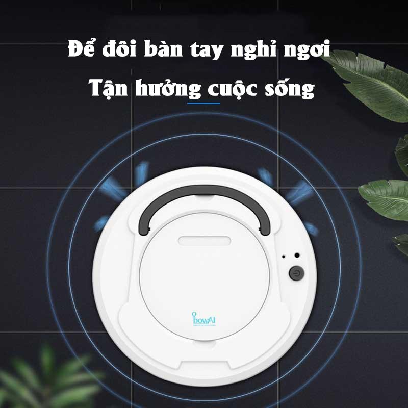 Robot Làm Sạch 3 Trong 1 OneTouch - Robot vacuum cleaner mopping the house  (Trắng Be)