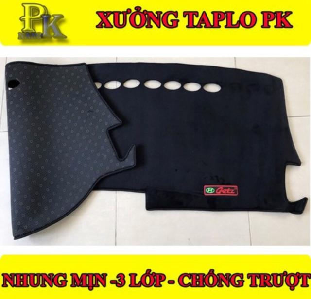 THẢM CHỐNG NÓNG TAPLO NHUNG MỊN 3 LỚP XE HUYNHDAI GETZ - CÁC ĐỜI XE_ NANOPK