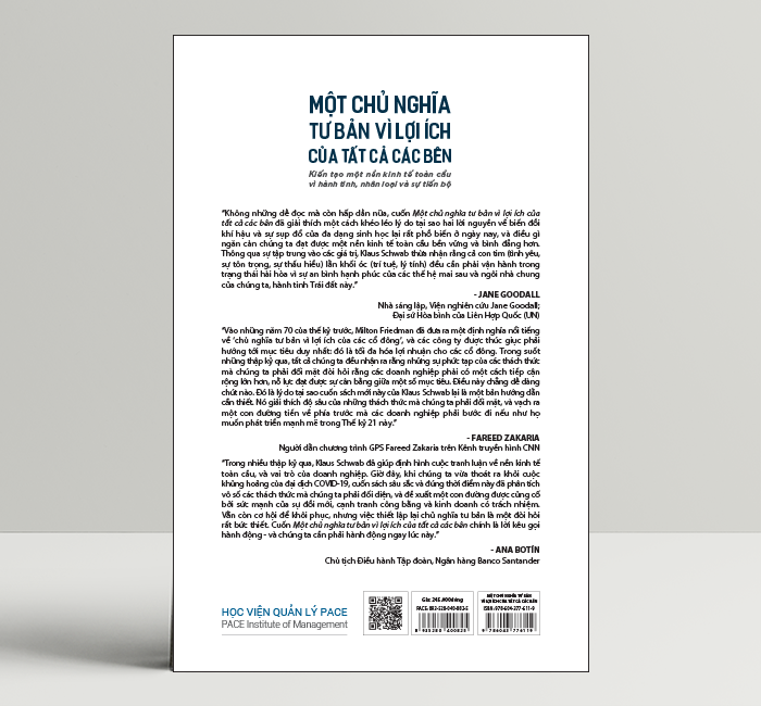 Một Chủ Nghĩa Tư Bản Vì Lợi Ích Của Tất Cả Các Bên (Stakeholder Capitalism - A Global Economy That Works For Progress, People and Planet) - Klaus Schwab, Peter Vanham - PACE Books