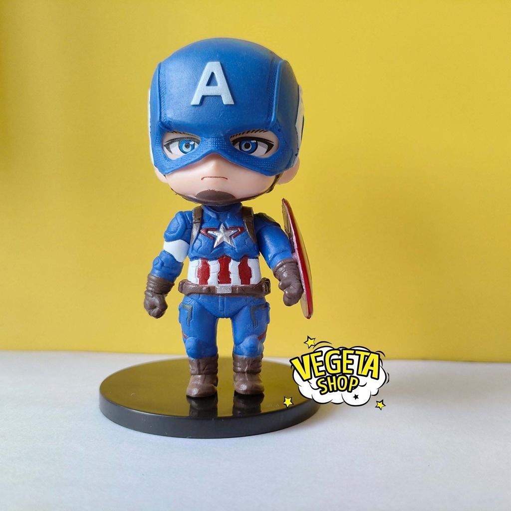 Mô hình Avengers Marvel - Thanos Captain America Iron Man Spider man Hawkeye Black Widow Góa phụ đen - Cao 8~11cm