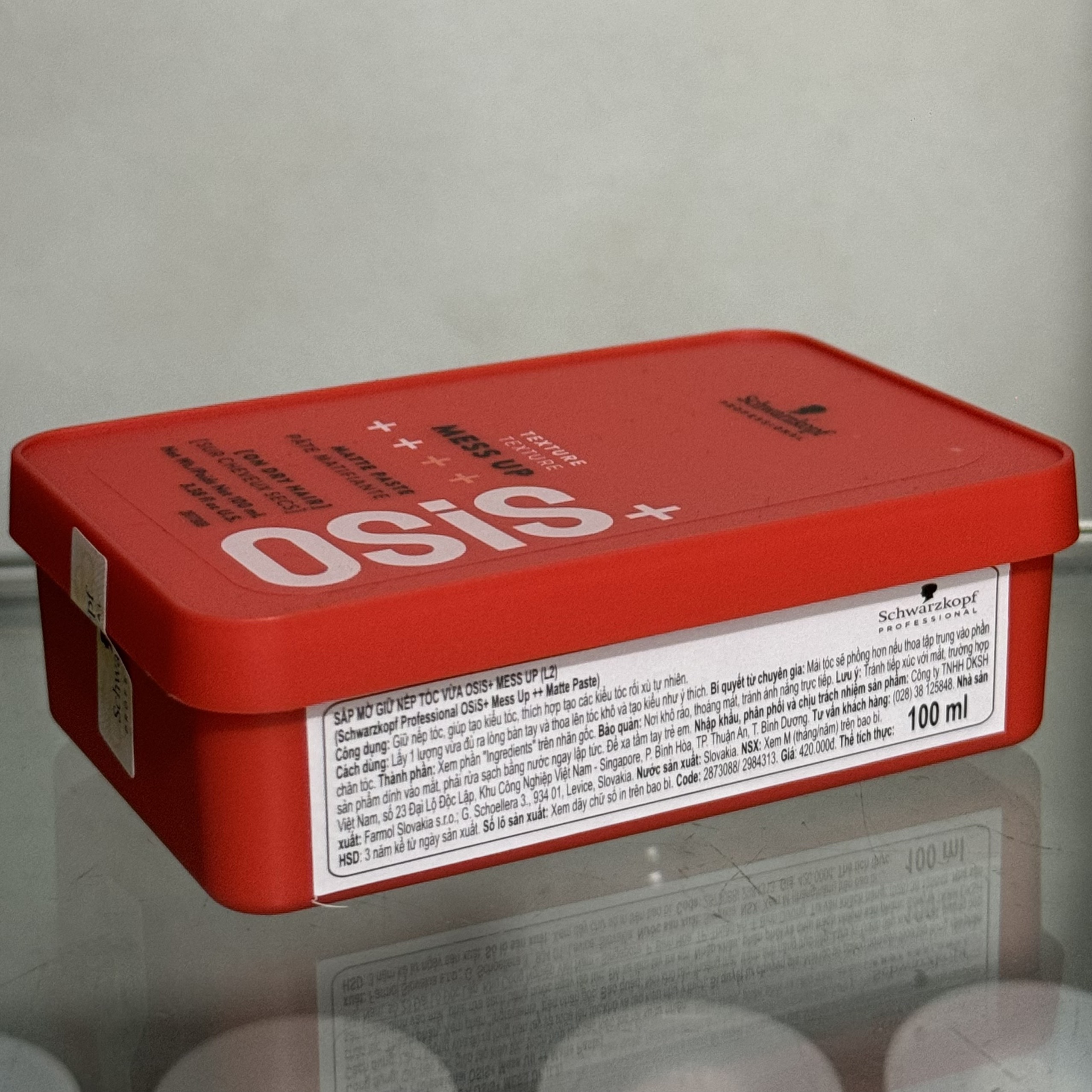 Sáp tạo kiểu tóc Schwarzkopf Professional OSIS+ Mess Up Matte Paste 100ml