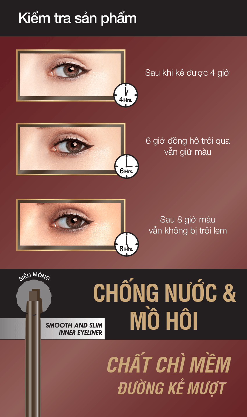 Kẻ viền mắt trong Browit Smooth and Slim Inner Eyeliner 0.1g