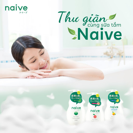 Sữa Tắm Chiết Xuất Từ Lá Đào Kracie Naive Body Wash ( Peach Leaf) - Chai 530ML