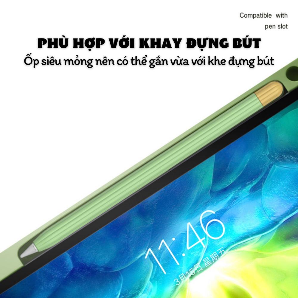 Bọc silicon, vỏ, case dành cho Apple Pen 1/2 và dành cho Stylus Gen 2 Pro, hỗ trợ hít vào cạnh Tablet và sạc không dây