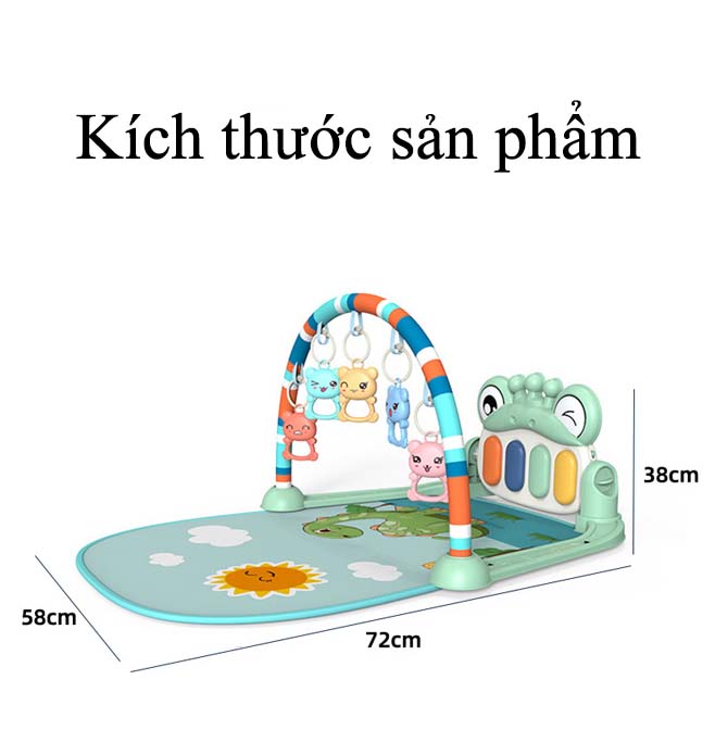 Thảm Nhạc Cho Bé Sơ Sinh Nằm Chơi Piano Gym Little Baby Đồ Chơi Cho Bé Sơ Sinh Vận Động 4 Giác Quan Thông Minh Hình Thú Đáng Yêu Thảm Chơi Cho Bé Kết Hợp Vận Động Có Cảm Biến Âm Nhạc