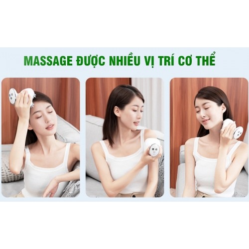 Máy Massage Đầu Kết Hợp Tia Hồng Ngoại, Chống Nước Nikio NK-111 - Rung Và Xoa Bóp Giúp Giảm Đau Nhức Đầu