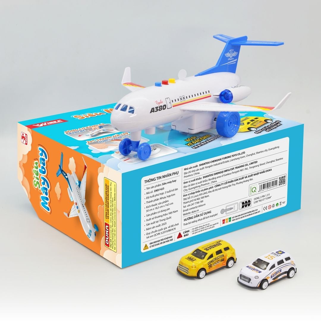 Đồ Chơi DUKA Siêu máy bay  DK81423