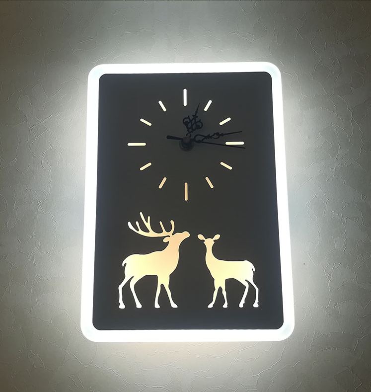 Đèn LED đồng hồ DEER hiện đại