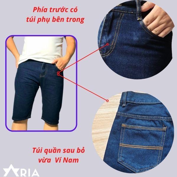 Quần short Jean Nam 03 màu cơ bản form chuẩn đẹp Cao Cấp