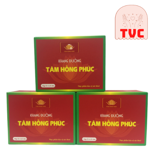 Liệu Trình 3 Hộp Khang Đường Tâm Hồng Phúc - Hỗ trợ làm giảm Cholesterol, mỡ máu và nguy cơ xơ vữa mạch máu