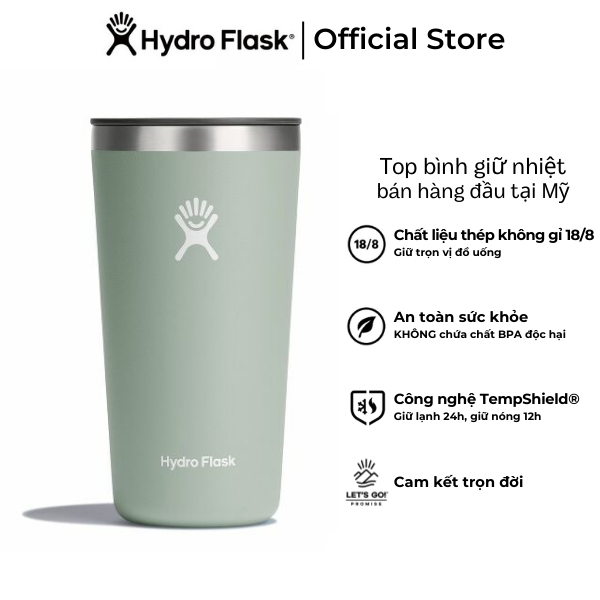 Ly nước giữ lạnh Hydro Flask all Around Tumbler Press -In Lid 20 OZ- Hàng chính hãng (Season 2024)