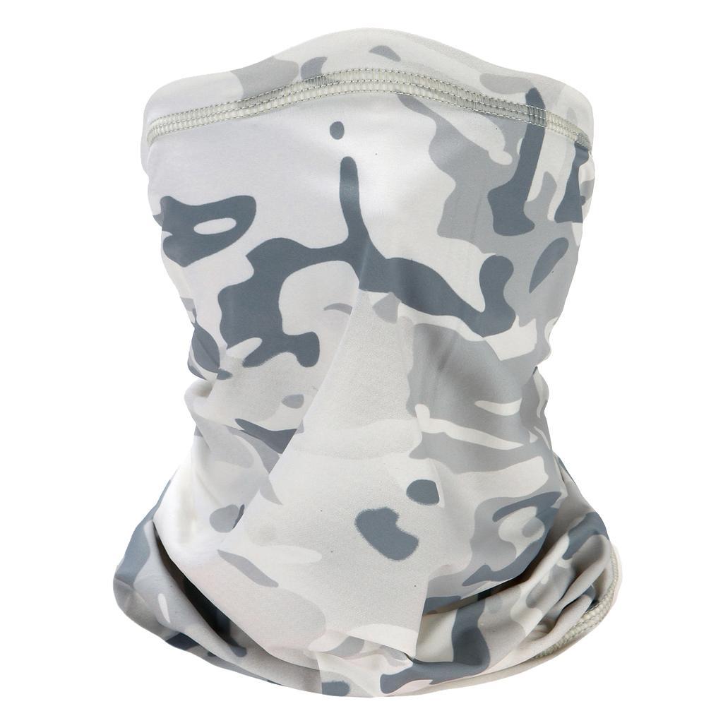 2 Pieces Silk Like Cycling Face Cover Balaclava Scarf Unisex Neck Gaiter