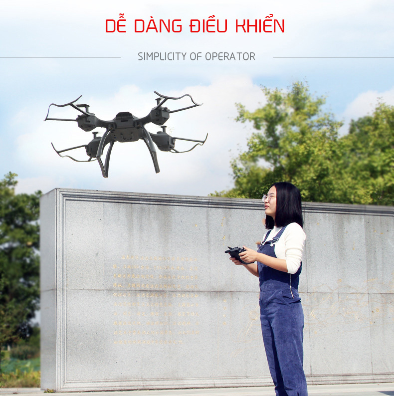 Flycam điều khiển từ xa W880-32 full HD 1080p Drone quay phim chụp ảnh