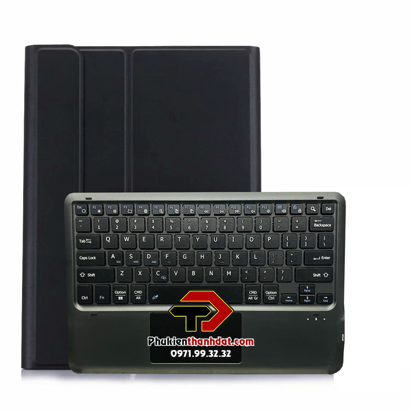 Bao da kèm bàn phím cho SamSung Galaxy Tab S7 FE, Tab S7+ Plus, Tab S8+ Plus có bàn di chuột TrackPad