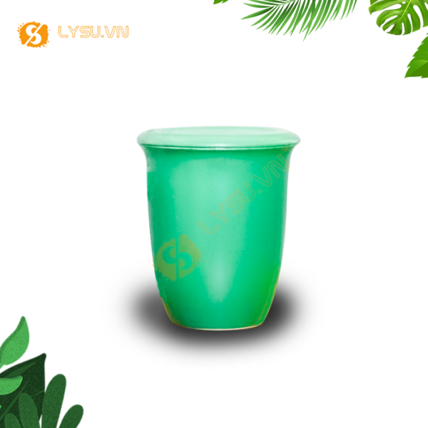 LY SỨ BẦU MEN NHÁM CÓ NẮP IN LOGO