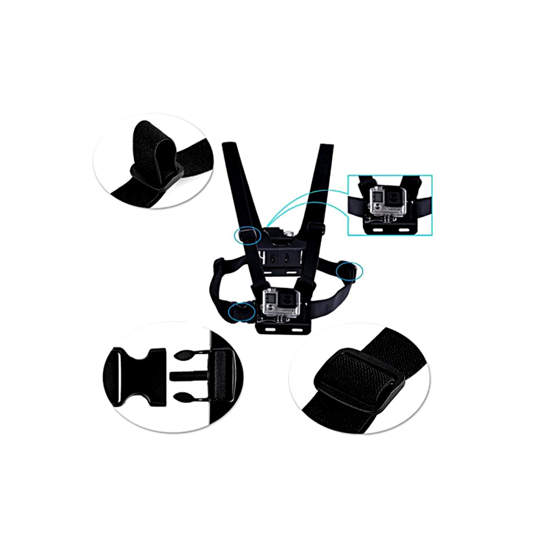 Dây đeo ngực 2 mặt trước sau cho Gopro, Osmo action, Eken...