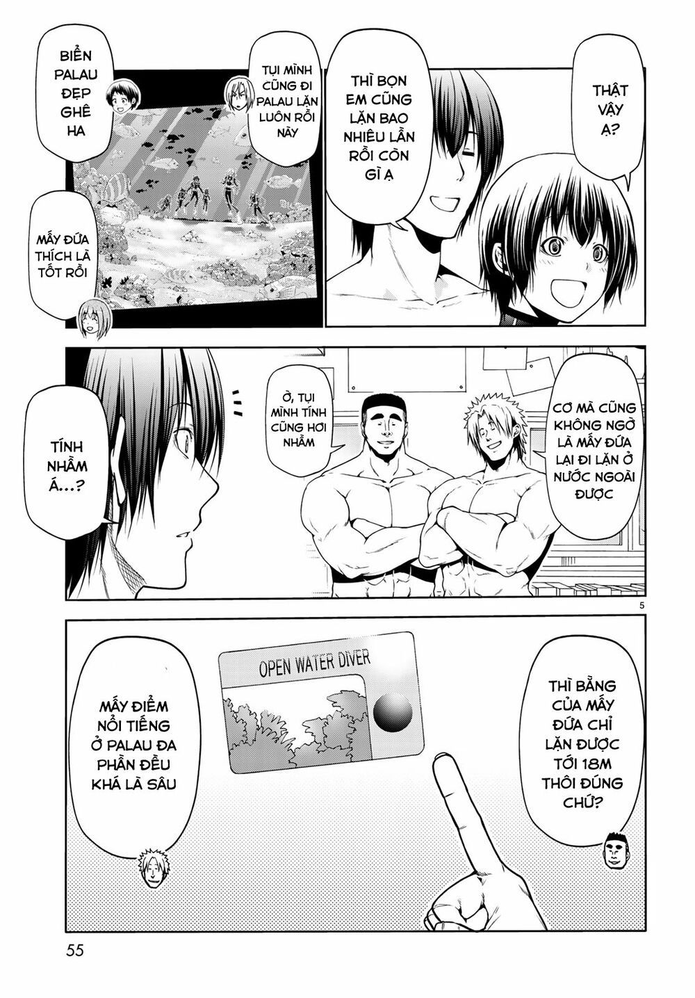 cô gái thích lặn - grand blue chapter 61 5
