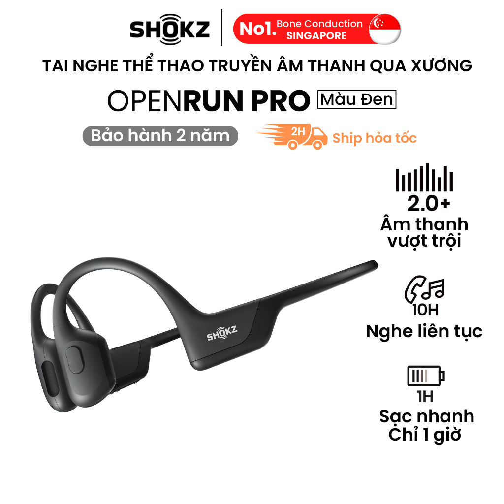 Tai Nghe Bluetooth Thể Thao Truyền Âm Thanh Qua Xương SHOKZ OPENRUN PRO S810 - Hàng chính hãng