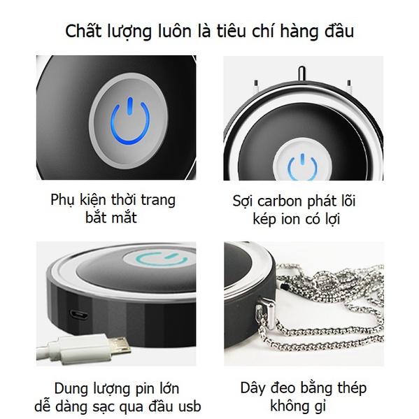 Máy tinh lọc không khí mini - Phiên bản đeo cổ, tập trung ion âm tăng cường năng lượng sống - người bảo vệ trung thành