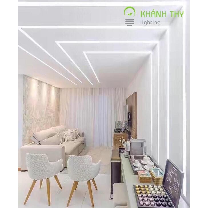 Thanh nhôm âm trần thạch cao, âm tường kt 619 kích thước 30x10mm