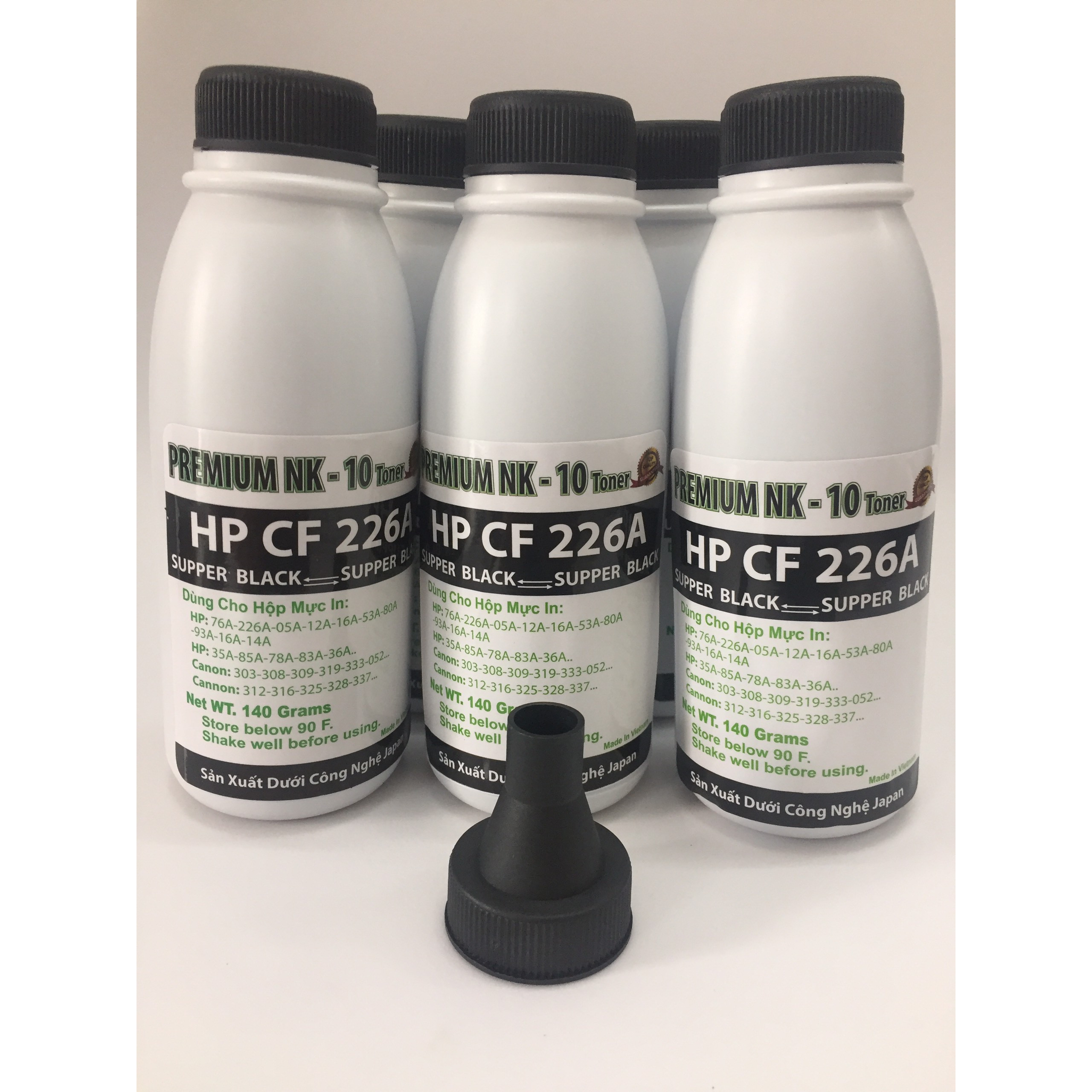Combo 5 Chai Mực Nạp Premium Viet Toner - Hàng Chính Hãng