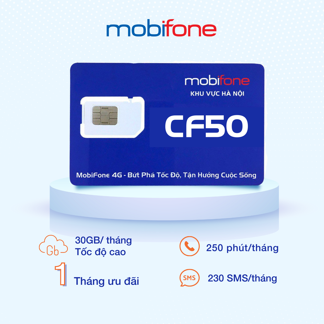 Sim shipper MobiFone chính hãng CF50 - Rẻ bất ngờ