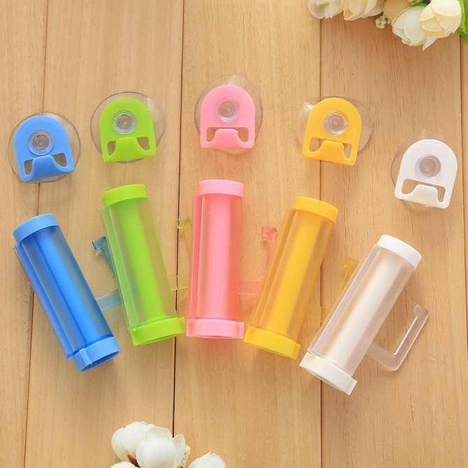 Ống lấy kem đánh răng - Dụng cụ bóp, nặn, ép kem đánh răng, sữa rửa mặt, kem dưỡng da